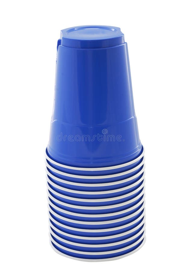 Blue plastic cups stock photo. Image of celebration, color 970266