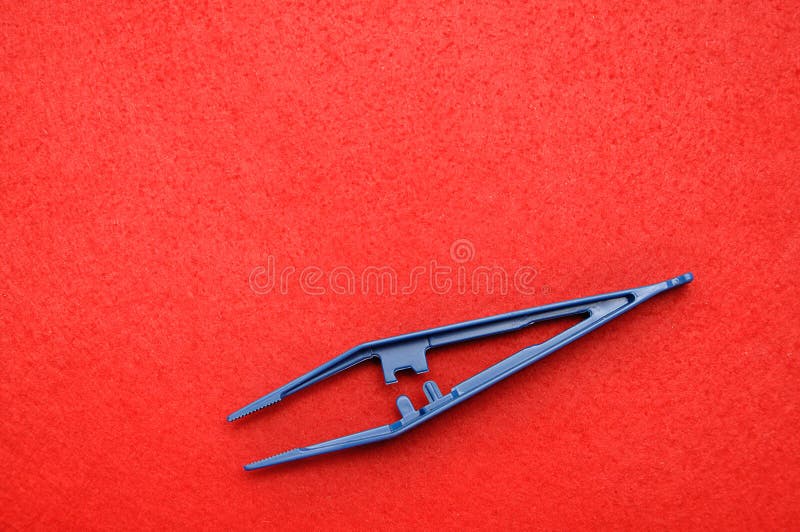 A blue plastic tweezers stock image. Image of salon 136377815