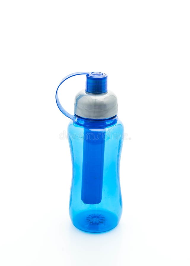 Blue Plastic Water Bottle or Canteen Stock Photo Image of travel