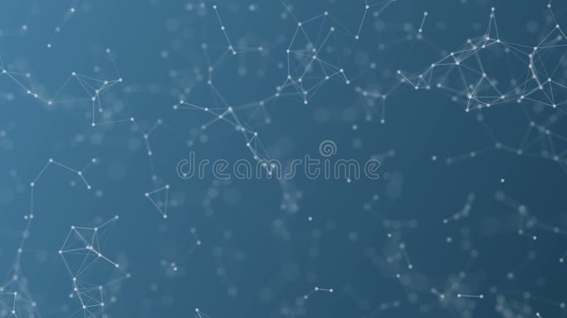 Blue plexus abstract technology and engineering motion background. stock illustration