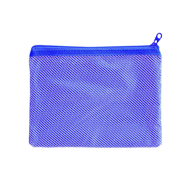 Blue pocket bag on white stock image. Image of cosmetic 126608069