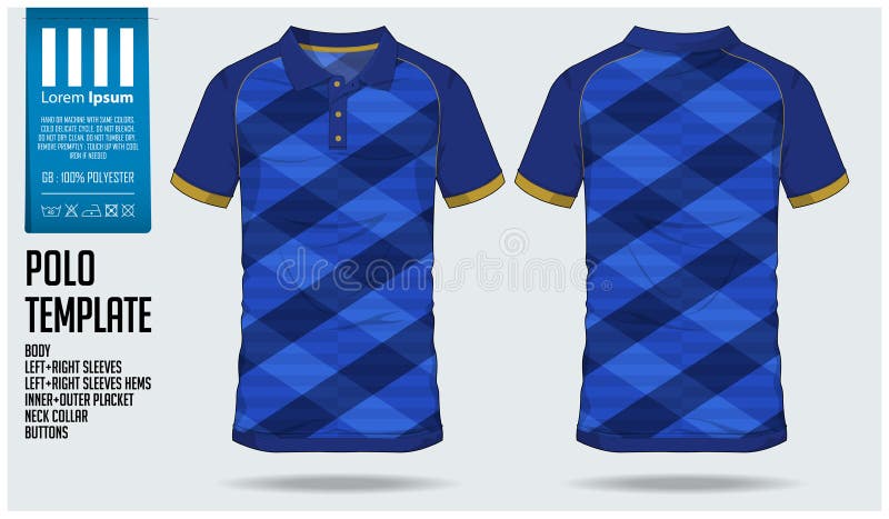 Polo T Shirt Sport Design Template for Soccer Jersey, Football Kit or ...