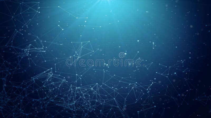 Plexus abstract network titles technology science Loop Background vector illustration
