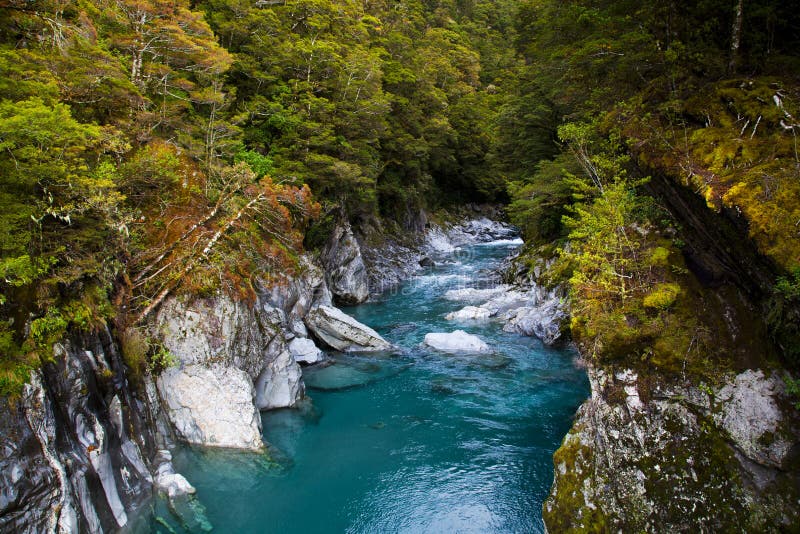 Blue Pool in New Zealand