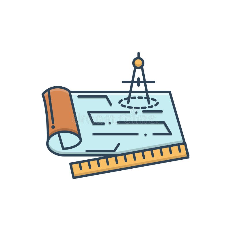 Blue prints stock illustration. Illustration of color 3976089