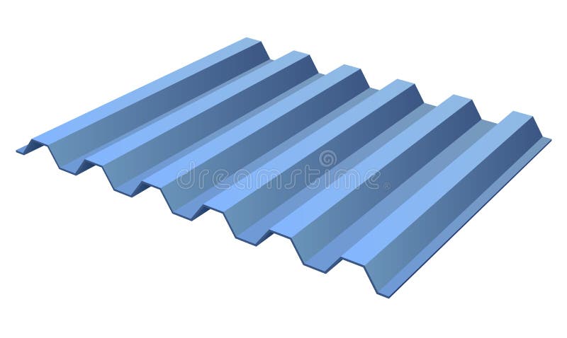 Group Of Wave Shaped Zincplated Metal Sheets Stock Photo - Download Image  Now - Rooftop, Corrugated, Steel - iStock