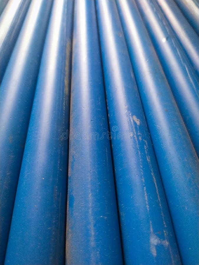 Blue Pvc Residential Pipes Useful in Drainage Stock Image Image of pipe, service 195341721