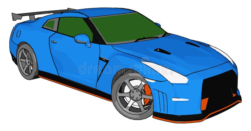 Der Spoiler des Autos vektor abbildung. Illustration von sport - 41804845