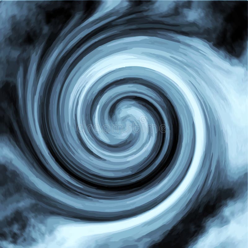 Blue Radial Swirl design with white, blue, and dark mixes swirled together - like an ocean wave and stormy night sky joined together in beautiful flowing harmony. Air and water.