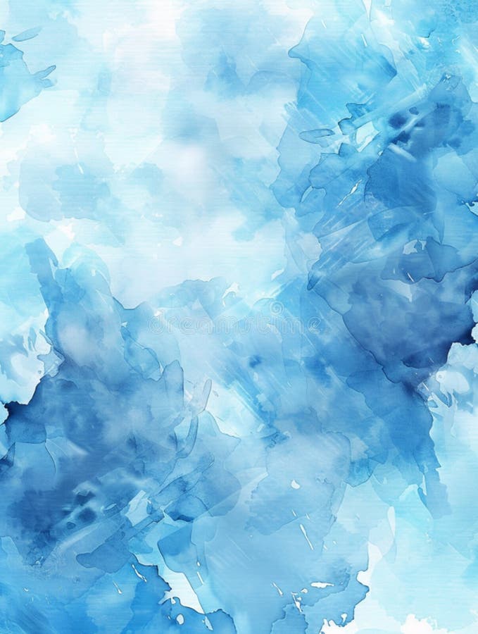 Blue rectangular watercolor background. Festive day concept banner. For text and card royalty free stock images