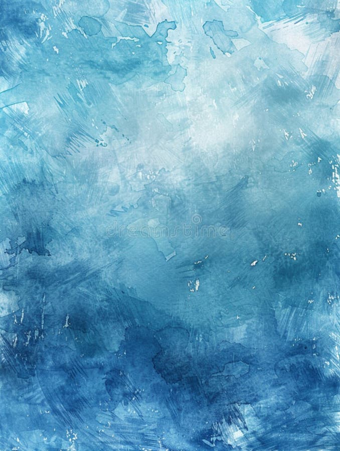 Blue rectangular watercolor background. Festive day concept banner. For text and card royalty free stock photography