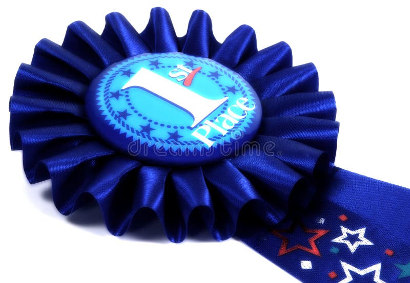 Blue Ribbon royalty free stock image