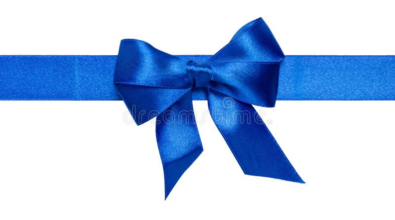 Blue ribbon bow