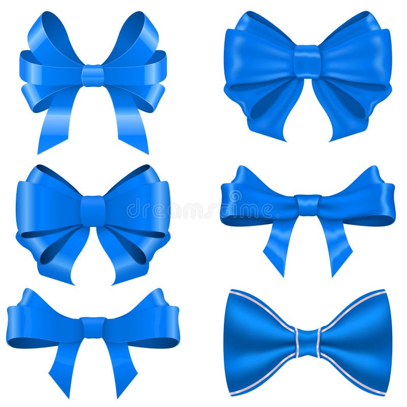 Light Blue Ribbon Bow Knot On White. Vector Illustration Royalty Free SVG,  Cliparts, Vectors, and Stock Illustration. Image 61708515.