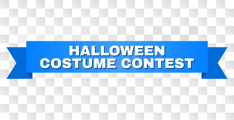 Blue Ribbon with HALLOWEEN COSTUME CONTEST Caption