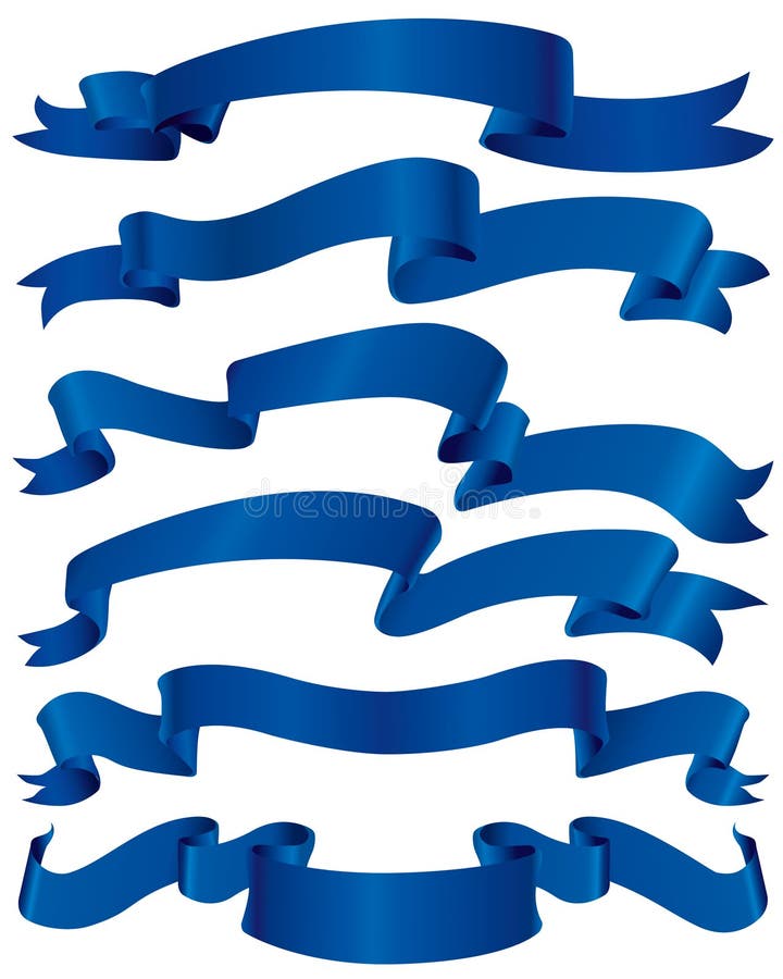 Blue Ribbons stock image. Image of elegant, shape, object - 4297805