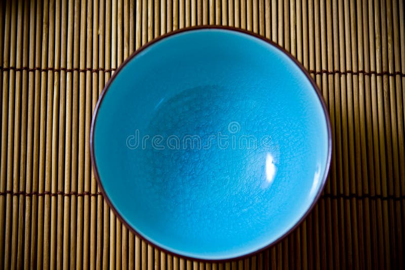 Blue Rice bowl royalty free stock photography