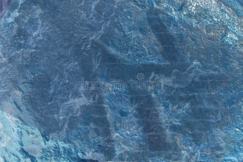 Blue Rock Wall stock image. Image of detail, stained, decorative 3232457