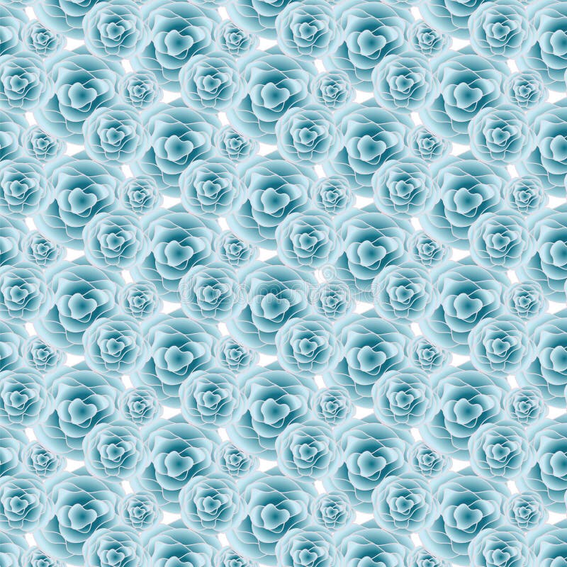 Blue Rose pattern stock vector. Illustration of paper 71034997