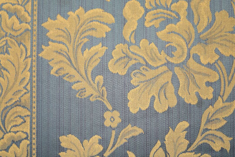 Blue Rug With Yellow Flowers Stock Photo Image of corner, area 34701950