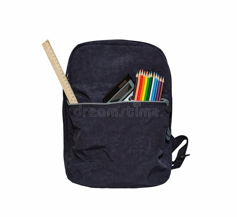 Blue school bag, backpack