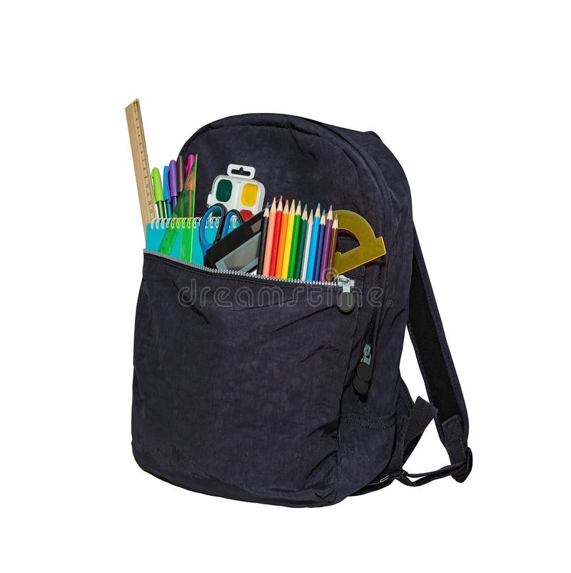 Blue school bag backpack