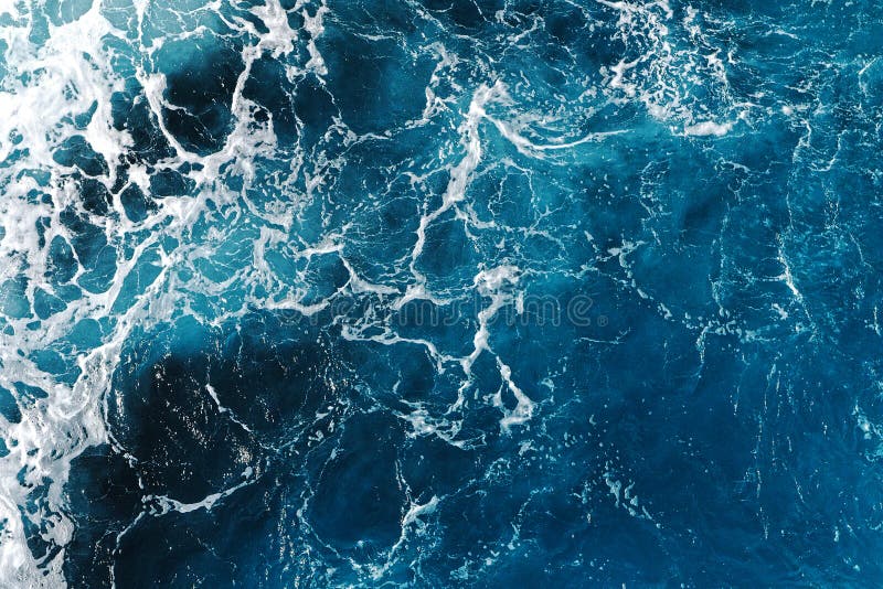 Blue sea water texture