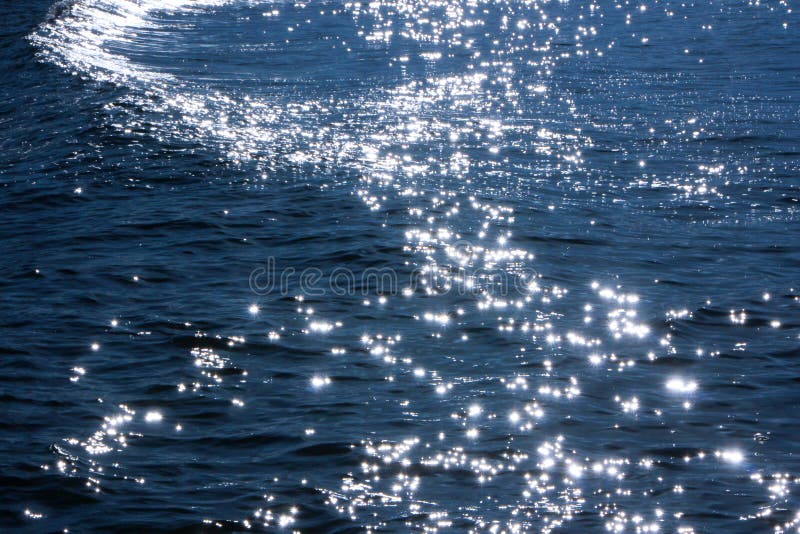 Blue sea waves,the Sun s rays reflected from the sea