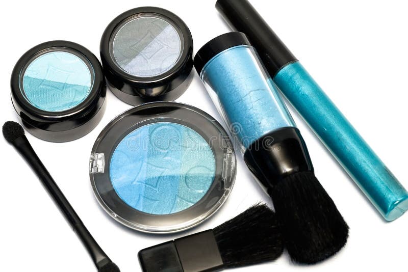 Blue set for make-up