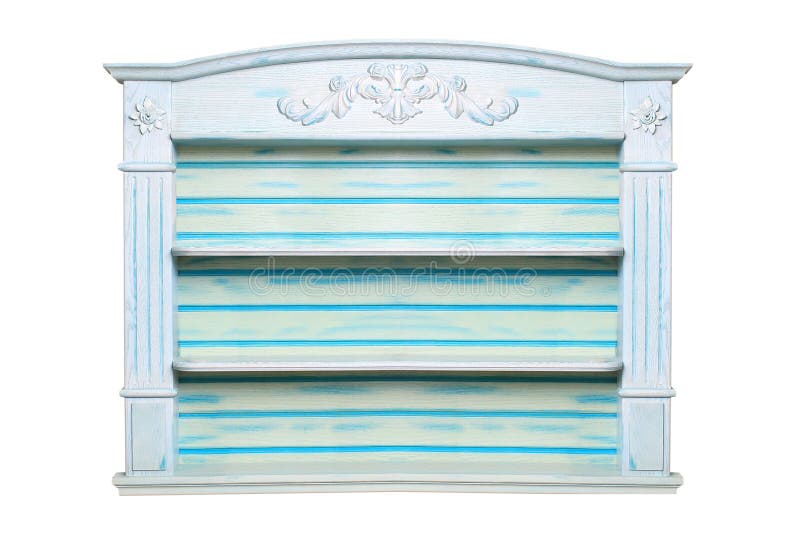 Blue shelf stock image. Image of shop, exhibition, counter 66149465