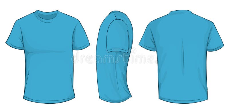 Download Blue Shirt Template stock illustration. Illustration of ...