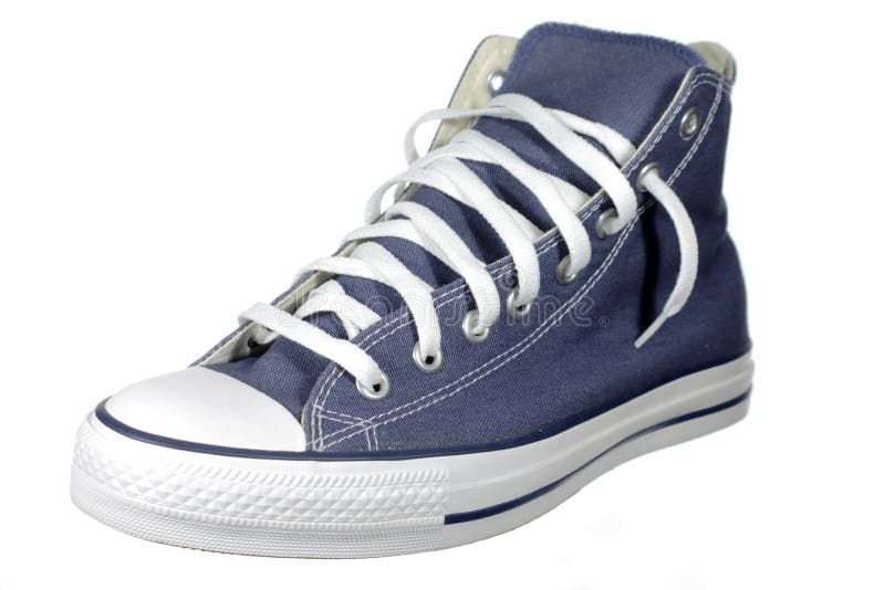 Blue shoes stock photos