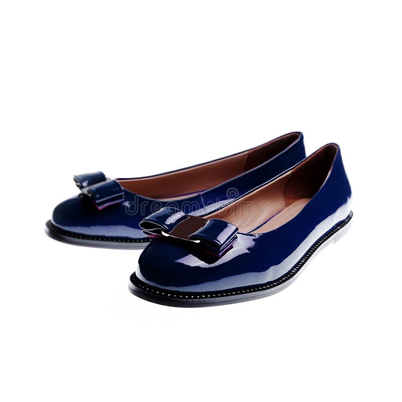 Blue shoes isolated stock image. Image of accessory, beauty 80534049
