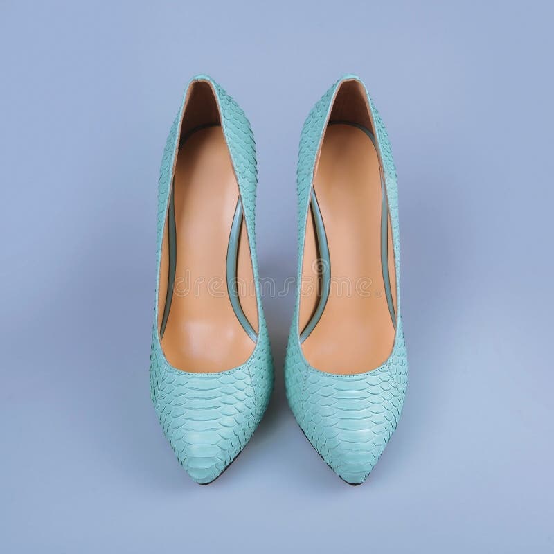 Blue shoes on the white stock photo. Image of casual 83085878