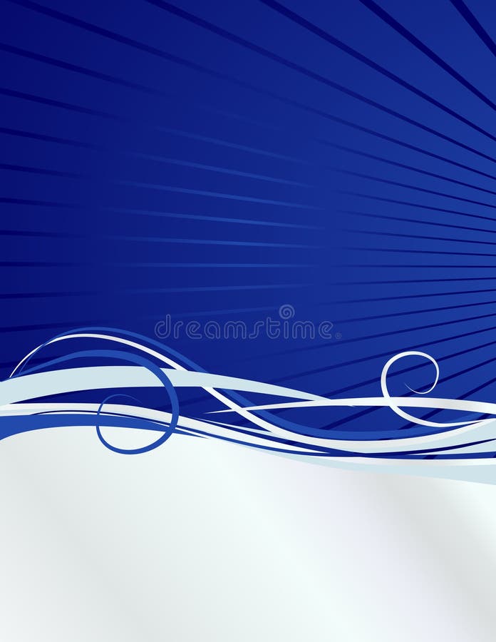 Blue and Silver Elegant Abstract Background Stock Vector Illustration