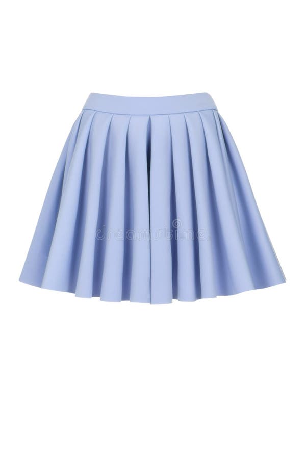 Blue Skirt for Girl. Isolated on a White Background Stock Photo Image of design, elegant