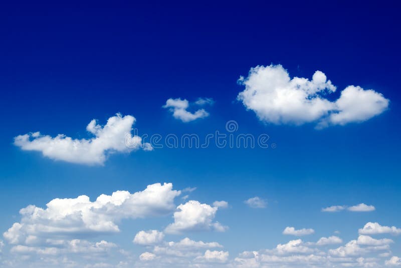 Blue sky with white clouds