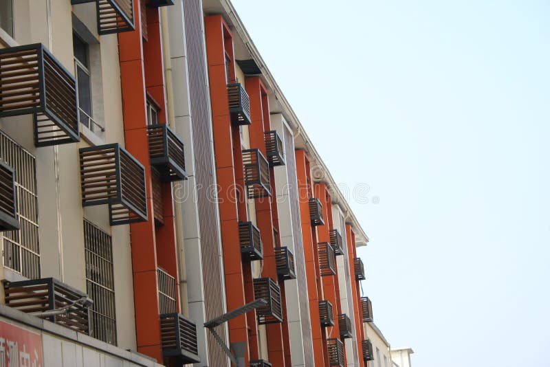 Blue Sky Apartments stock image. Image of development 7345349