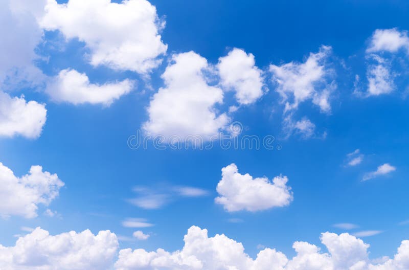 Nature Blue Sky with Cloud Closeup Stock Photo - Image of closeup, space:  154163860