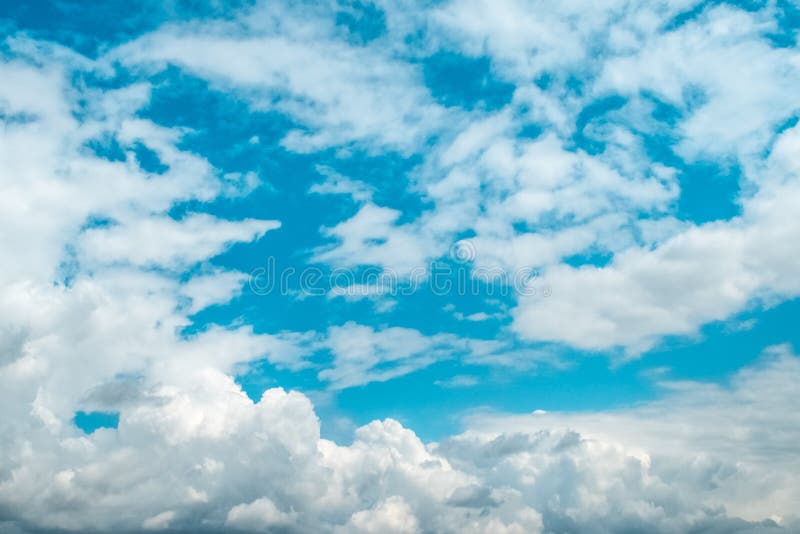 White Clouds on Background of Sky on Sunny Day Stock Photo Image of