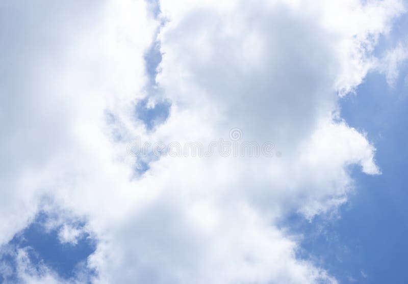 Blue sky background and white clouds passing by stock images