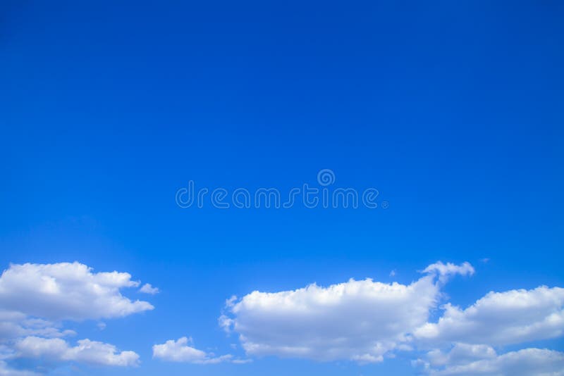 The blue sky and beautiful white clouds stock images