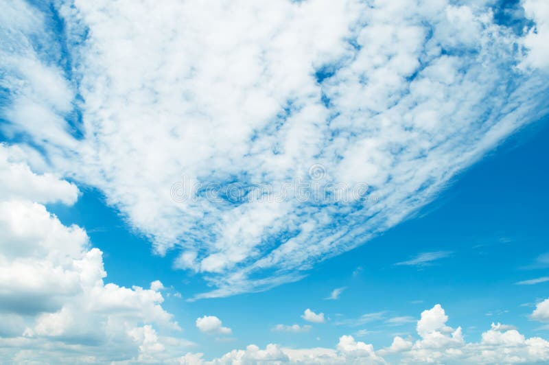 Blue Sky with Cloud Backdrop. Beautiful Natural of Sky Abstract or