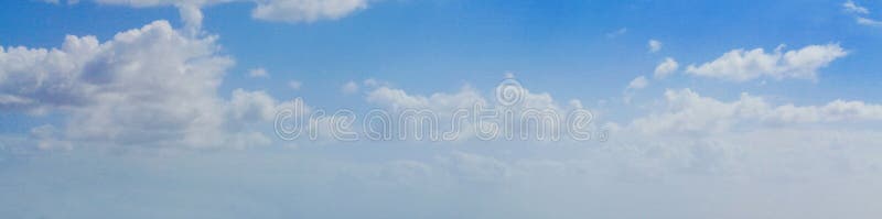 Blue sky clouds background. Beautiful landscape with clouds on sky