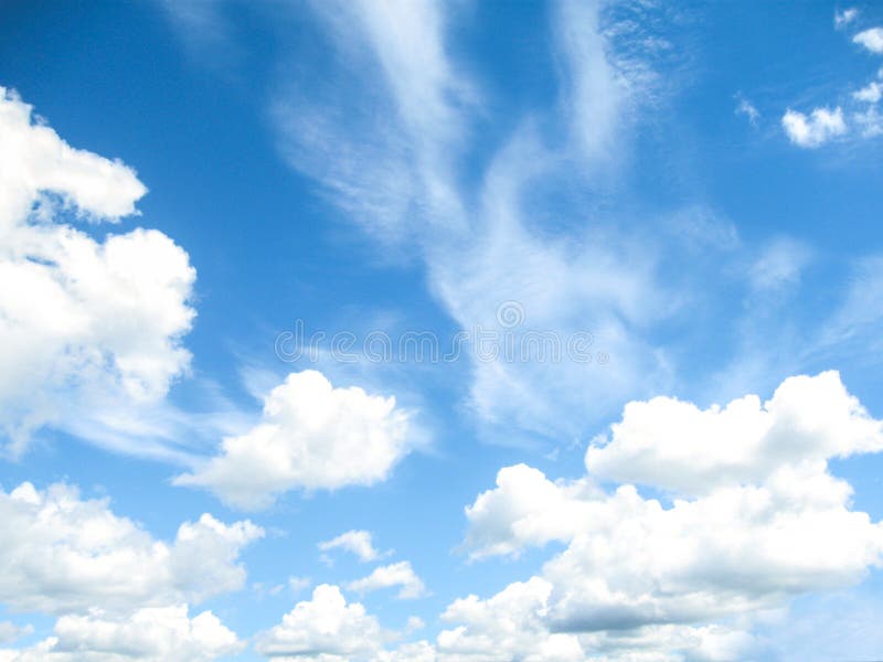 Blue sky and clouds