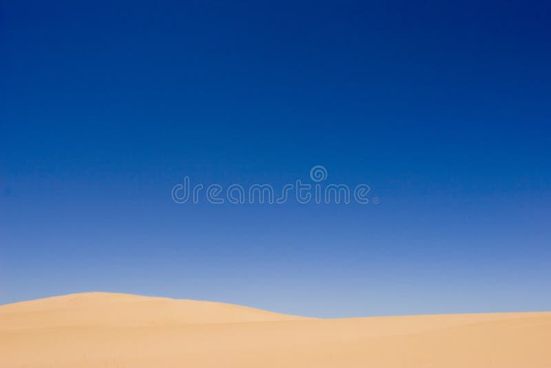 Blue sky in a desert stock image. Image of dunes, sahara 527575