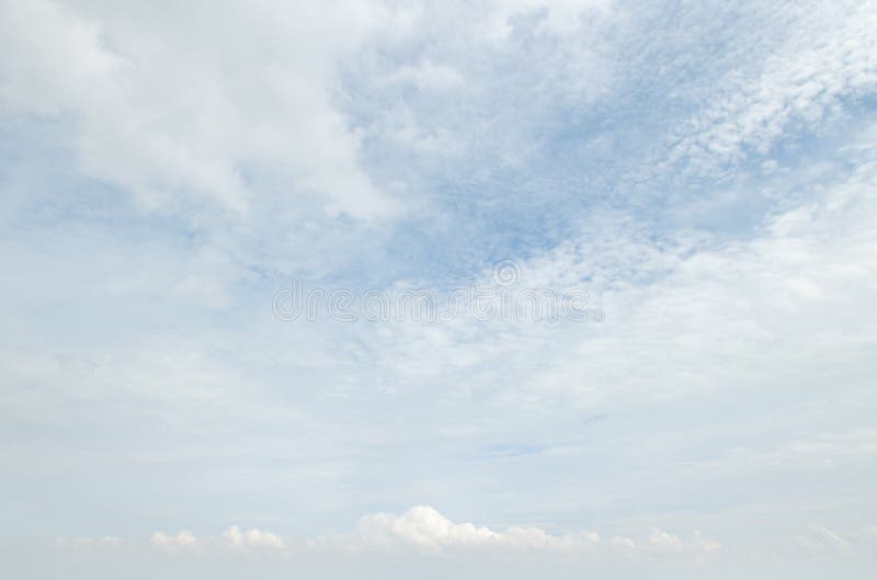 Blue sky and light clouds stock images