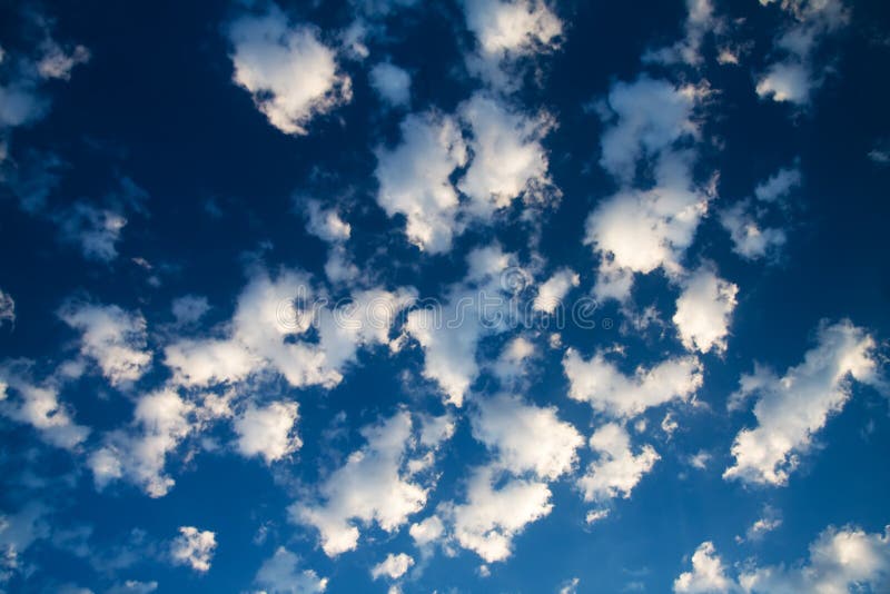 Blue sky and lots small white clouds, may be used royalty free stock images Blue sky and lots small white clouds, may be used royalty free stock images