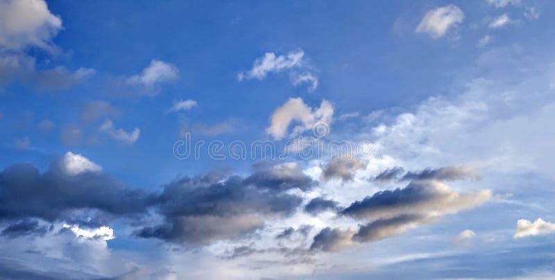 Blue sky stock photo. Image of nature, blue, badal, wallpaper - 124991922