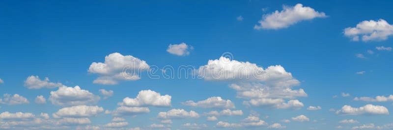 Blue sky panorama royalty free stock photos